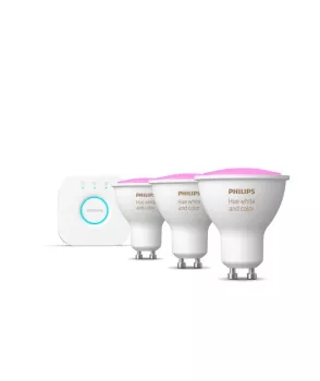 Philips Hue Renkli Akıllı Spot Başlangıç Seti 3’lü GU10 Bluetooth Özellikli