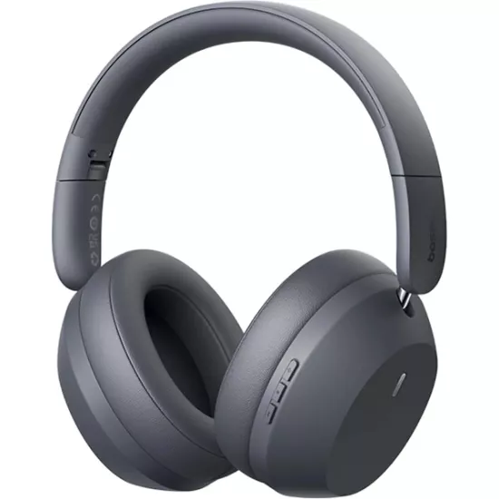 Baseus Bass 35 Max Tam Kablosuz Kulak Üstü Kulaklık-Gri