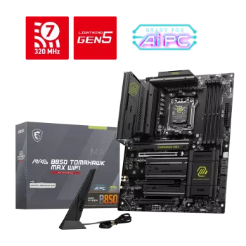 MSI MAG B850 TOMAHAWK MAX WIFI AM5 DDR5 8400MHZ(OC) HDMI 4x M.2 USB 10Gbs 5G LAN WI-FI 7 ATX