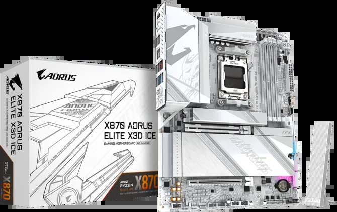 GIGABYTE X870 A ELITE X ICE AMD ANAKART