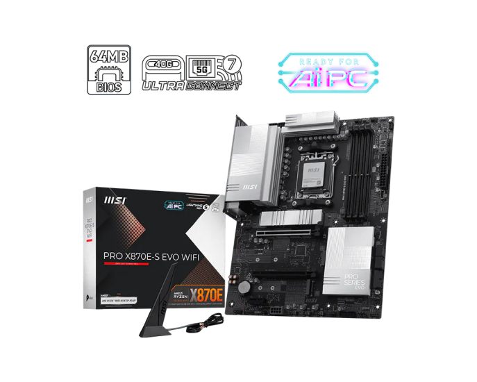 MSI PRO X870E-S EVO WIFI DDR5 AM5