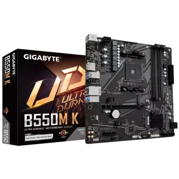 GIGABYTE B550M K DDR4 4733MHz(OC) HDMI M.2 DP mATX