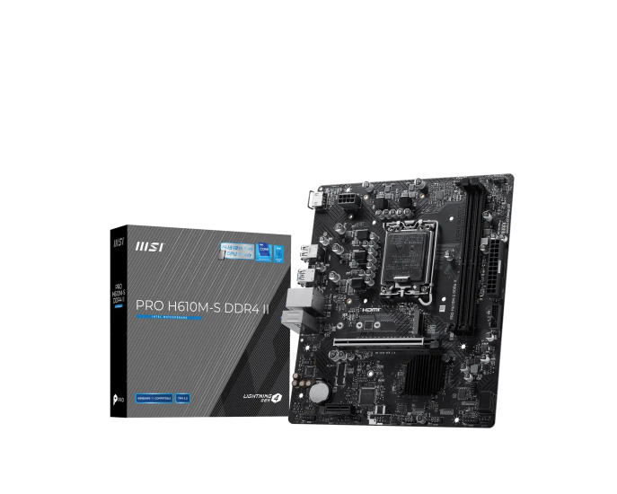 MSI PRO H610M-S DDR4 II 3200MHZ MATX 1700P