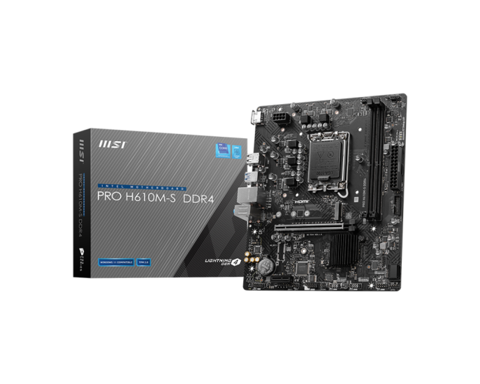 MSI PRO H610M-S DDR4 3200MHZ mATX 1700p