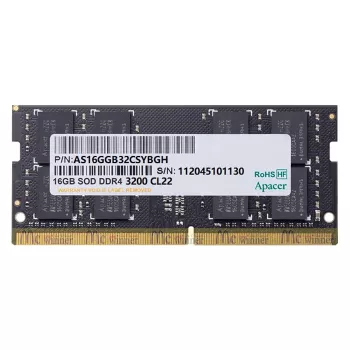 Apacer 16GB 1x16GB 3200Mhz CL22 DDR4 Notebook SODIMM RAM (ES.16G21.GSH)