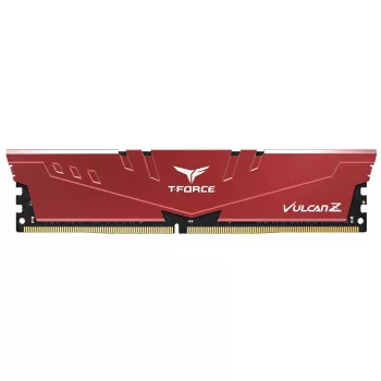 Team T-Force Vulcan Z Red 16GB 1x16GB 3200Mhz CL16 DDR4 Gaming Ram (TLZRD416G3200HC16F01)