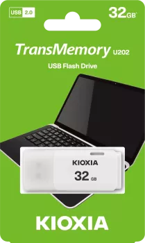 32GB USB2.0 KIOXIA BEYAZ USB BELLEK LU202W032GG4