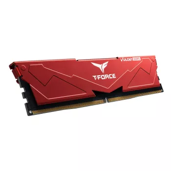 Team T-Force Vulcan Red 16GB 1x16GB 6000Mhz DDR5 CL38 Gaming Ram (FLRD516G6000HC38J01)