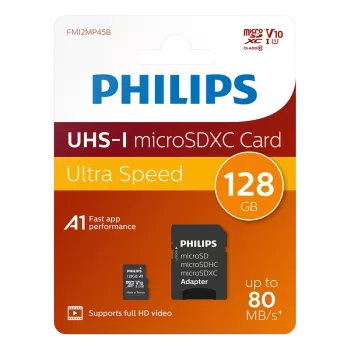 PHILIPS 128GB MICRO SDXC 80 MB/S C10 FM12MP45B/00