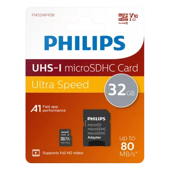 PHILIPS 32GB MICRO SDXC 80 MB/S C10 FM32MP45B/00