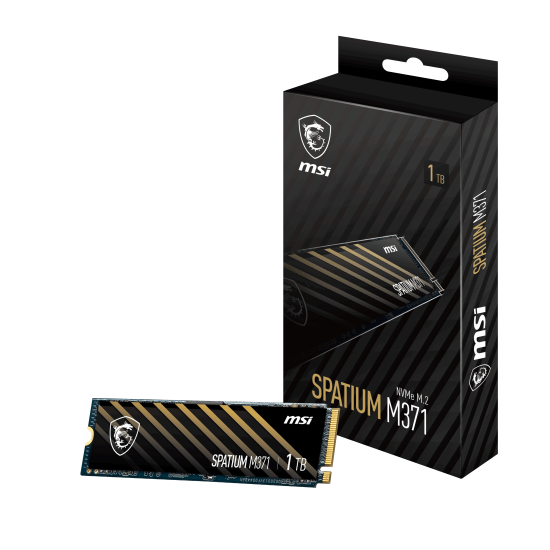 MSI SPATIUM M371 1TB PCIe Gen3x4 NVME M.2 SSD