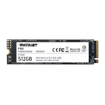 Patriot P300 512GB 1700/1100MB/s NVMe M.2 SSD Disk (P300P512GM28)
