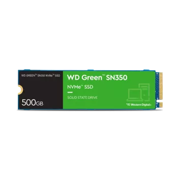 500GB WD GREEN SN350 M.2 NVMe 2400/1500MB/s WDS500G2G0C SSD