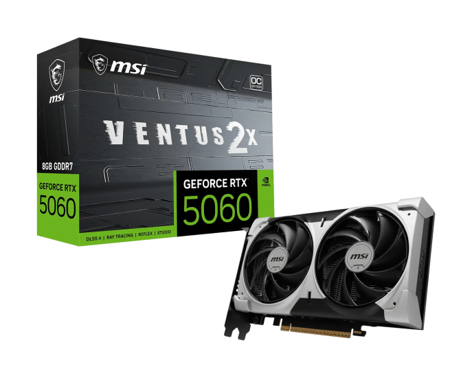 MSI GEFORCE RTX 5060 8G VENTUS 2X OC V1