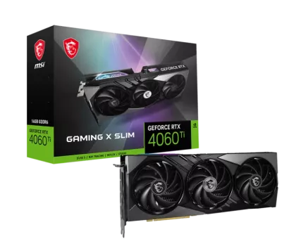 MSI GEFORCE RTX 4060 TI GAMING X SLIM 16G GDDR6  HDMI DP 128BIT