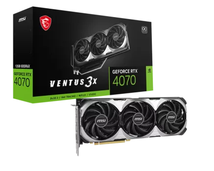 MSI GEFORCE RTX 4070 VENTUS 3X E 12G OC 12GB GDDR6X HDMI DP 192BİT