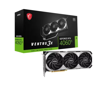 MSI GEFORCE RTX 4060 TI VENTUS 3X E 8G OC 128BIT