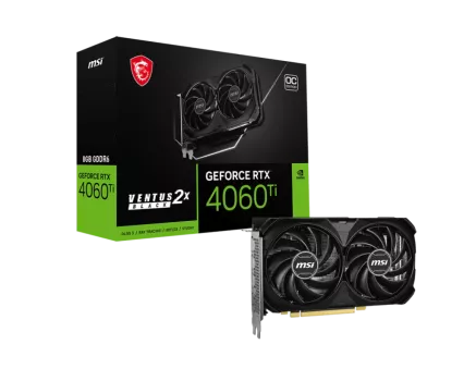 MSI RTX 4060 TI 8G VENTUS 2X BLACK E1 OC
