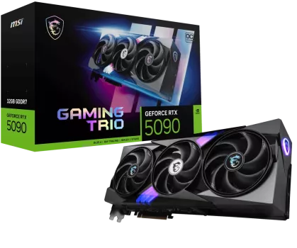 MSI GEFORCE RTX 5090 32G GAMING TRIO OC GDRR7 256 B DX12 PCIE 5.0 X16 (3XDP 1XHDMI)