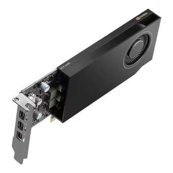 PNY RTX400 4GB DDR6 64Bit 4 xDISPLAY ÇIKIŞLI PASİF SOĞUTUCULU YAPAY ZEKA AI EKRAN KARTI  (VCNRTXA400-SB)