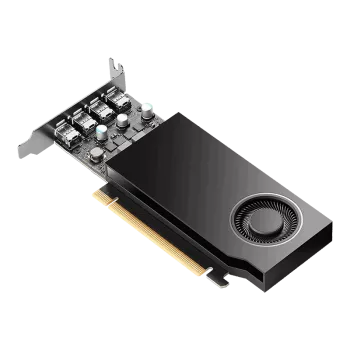PNY RTX400 4GB DDR6 64Bit 4 xDISPLAY ÇIKIŞLI PASİF SOĞUTUCULU YAPAY ZEKA AI EKRAN KARTI  (VCNRTXA400-SB)