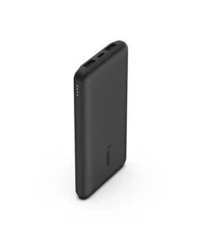Belkin 10K Power Bank + USB-C 15W, Çift USB-A, 15cm USB-A - C Kablo, Siyah