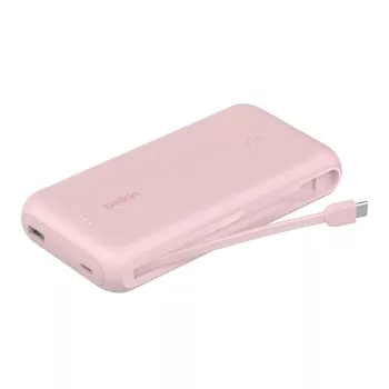 Belkin BPB024 30W 20K Entegre Kablolu Powerbank - Pembe