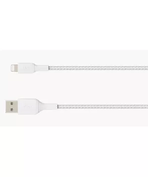 Belkin CAA002 Örgülü Apple Lightning Hızlı Şarj ve Data Kablosu 2m - Siyah