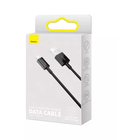 Baseus Superior 2A 1m Mikro USB Kablo - Siyah