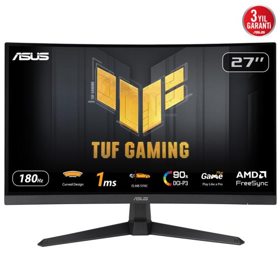 ASUS TUF GAMING VG27VQ3B 27’’ 1MS 180HZ CURVED VA