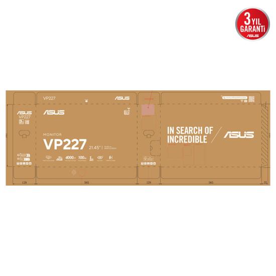 21.45 ASUS VP227HF 1MS 100HZ VA FHD HDMI