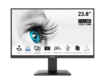 23.8 MSI PRO MP2412 FHD 1MS 100HZ FLAT VA
