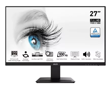 27 MSI PRO MP273A FHD 1MS 100HZ FLAT IPS