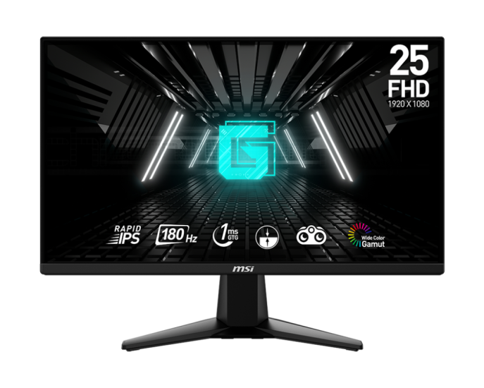 24.5 MSI G255F 1MS 180HZ FHD FLAT RAPID IPS FREESYNC GAMING