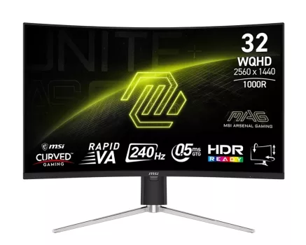 31.5 MSI MAG 325CQRXF E2 0.5MS 240HZ WQHD CURVE 1000R RAPID VA