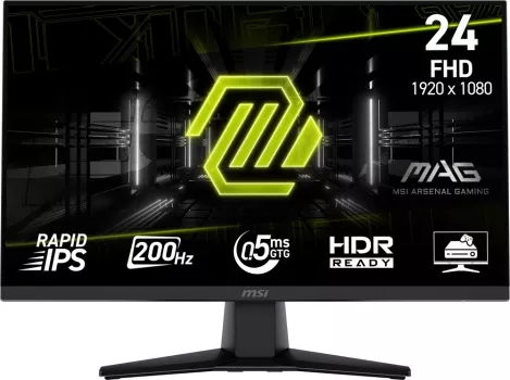 23.8 MSI MAG 242F 0.5MS 200HZ FREESYNC FHD FLAT RAPID IPS GAMING