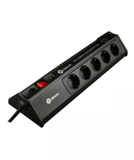 Dexim SP10BG 10 Port Akım Koruyucu - 2 USB