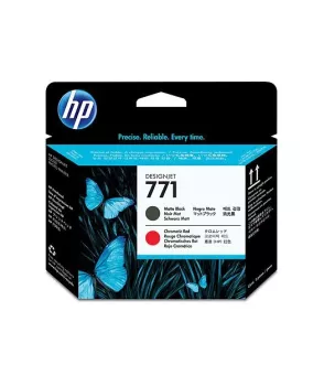 HP CE017A Mat Black/Choromatic Red DesignJet Baskı Kafası (771)