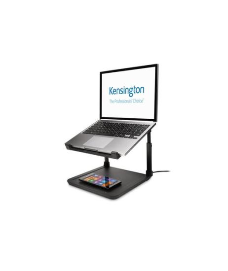 Kensington SmartFit Kablosuz Telefon Şarj Padli Laptop Yükseltici -Siyah