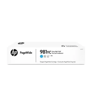 HP L0R17YC Ekstra Yüksek Kapasite Cyan Taahhütlü PageWide Kartuş (981YC)