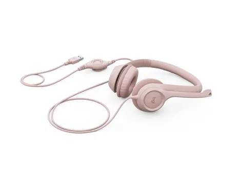 LOGITECH H390 MIKROFONLU PEMBE KULAKLIK 981-001281