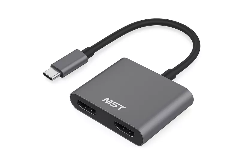 USB-C 4-in-1 Hub – Çift HDMI 4K, 100W PD, MST Destekli