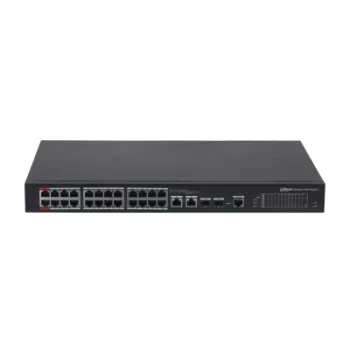 DAHUA PFS4226-24ET-360-V3 24 PORT 24XFE-2GE-2XSFP 360 W YÖNETİLEBİLİR POE SWİTCH
