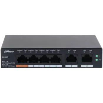 DAHUA CS4006-4ET-60 4 PORT 4XFE-2XGE YÖNETİLEBİLİR 60W POE SWİTCH
