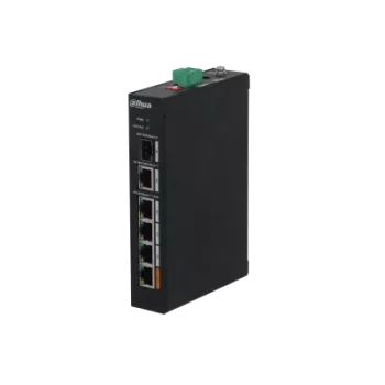 DAHUA PFS3106-4ET-60 4 PORT 4XFE-2XFE YÖNETİLEMEZ MEGABİT 60W POE SWİTCH