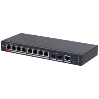 DAHUA S4210-8GT-110 8 PORT 8XGE-2XGE/SFP-1XGE YÖNETİLEBİLİR 110W POE SWİTCH