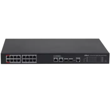 DAHUA S4220-16GT-240 16 PORT 16XGE-2XGE-2XGE/SFP YÖNETİLEBİLİR 240W POE SWİTCH