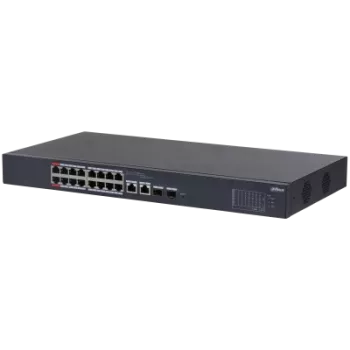DAHUA CS4218-16ET-240 16 PORT 16XFE-2XGE-2XGE/SFP YÖNETİLEBİLİR 240W POE SWİTCH