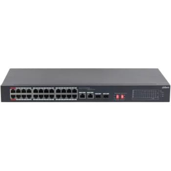 DAHUA S3226-24ET-240 24 PORT 24XFE-2XGE-2X1GE/SFP YÖNETİLEMEZ MEGABİT 240W POE SWİTCH