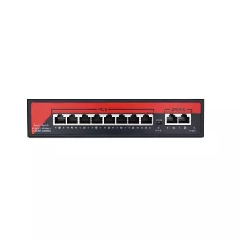 EZCOOL EZ-08PSF-FG 8PORT 8GE+2GE 120W F.GİGABİT POE SWİTCH